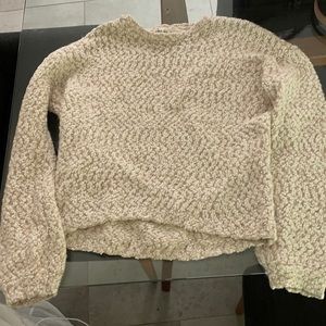 Cream colored knitted sweater